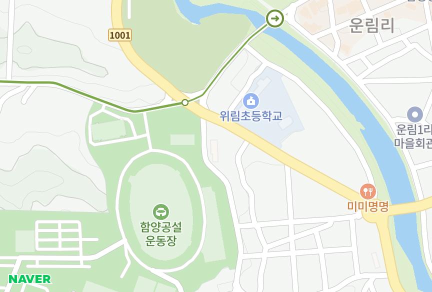 경상남도 함양군 함양읍 백연리 경남 위치·실거래 시세 지도