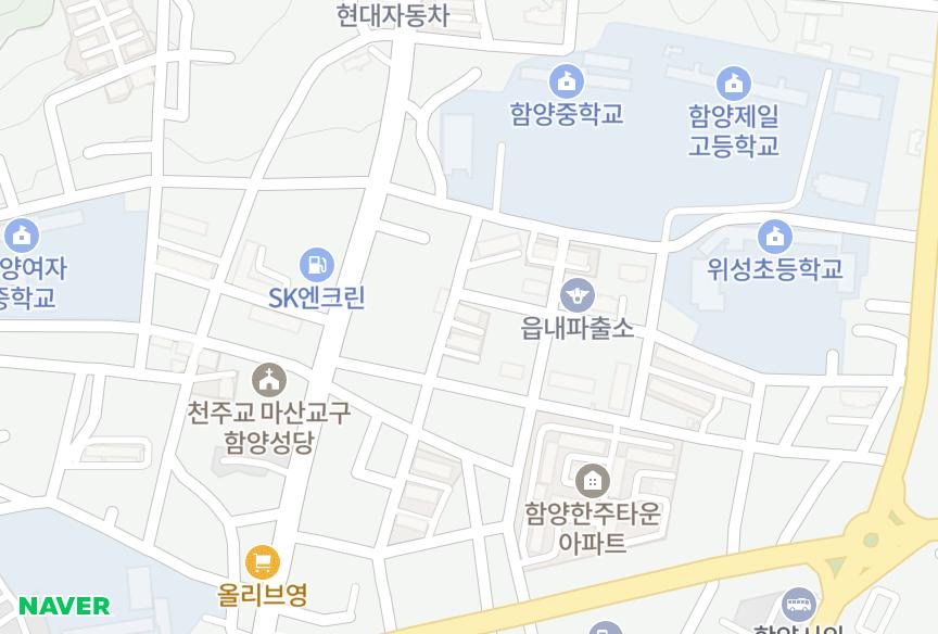 경상남도 함양군 함양읍 교산리 궁전맨션 위치·실거래 시세 지도