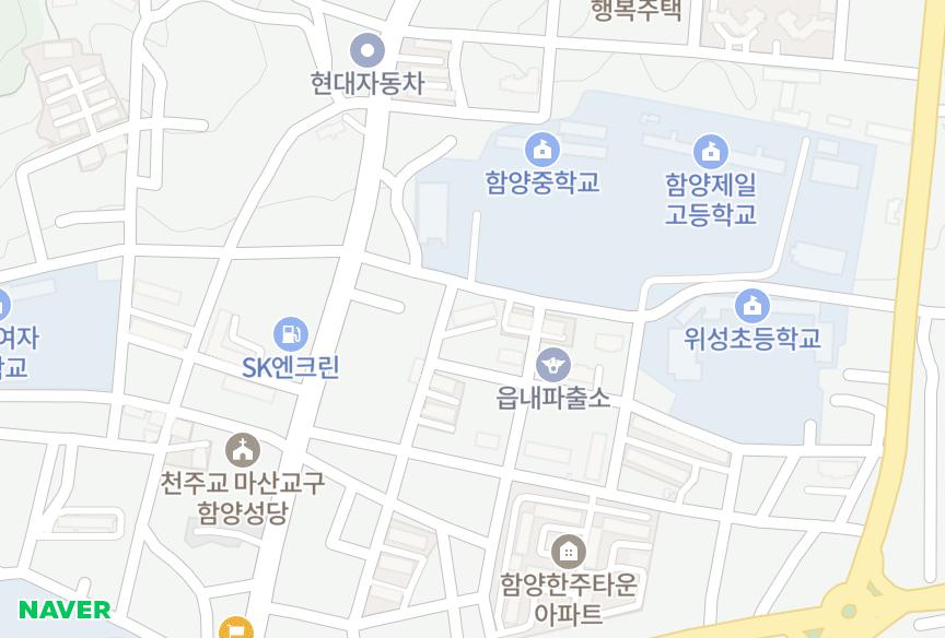 경상남도 함양군 함양읍 교산리 금성 위치·실거래 시세 지도