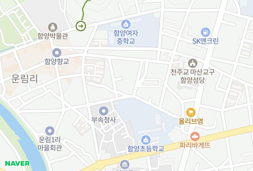 경상남도 함양군 함양읍 교산리 대천명가타운 위치·실거래 시세 지도