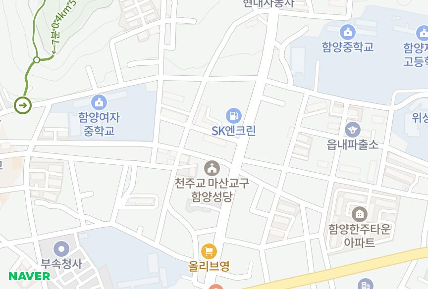 경상남도 함양군 함양읍 교산리 반월맨션 위치·실거래 시세 지도