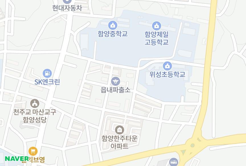 경상남도 함양군 함양읍 교산리 드림뷰 위치·실거래 시세 지도