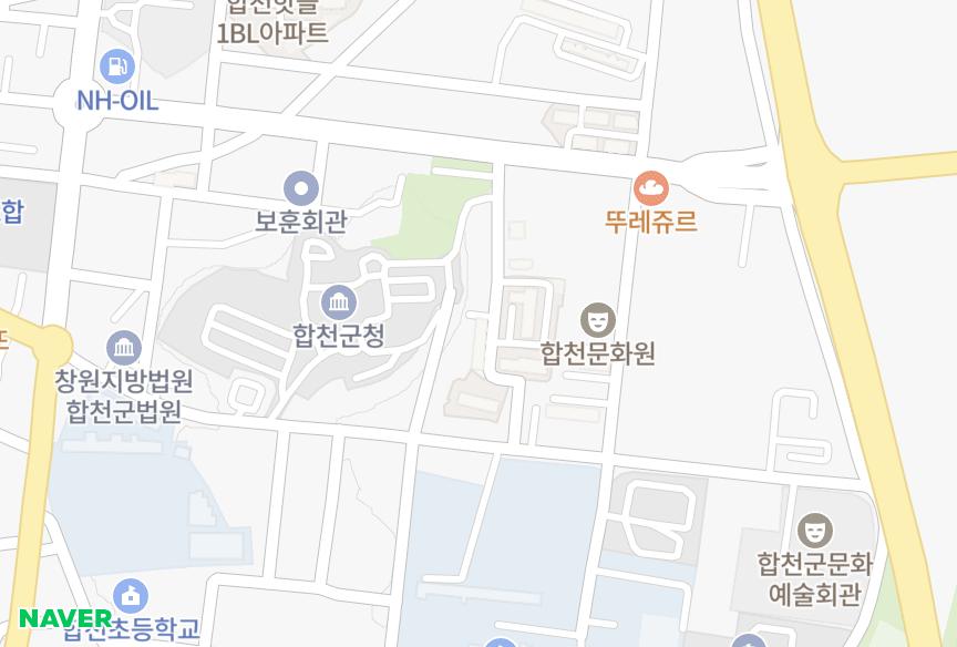 경상남도 합천군 합천읍 합천리 강산해오름 위치·실거래 시세 지도