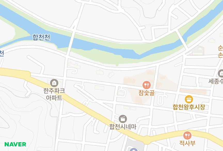 경상남도 합천군 합천읍 합천리 수성오바드빌 위치·실거래 시세 지도
