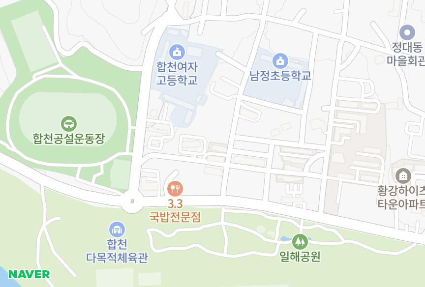 경상남도 합천군 합천읍 합천리 한진빌라 위치·실거래 시세 지도