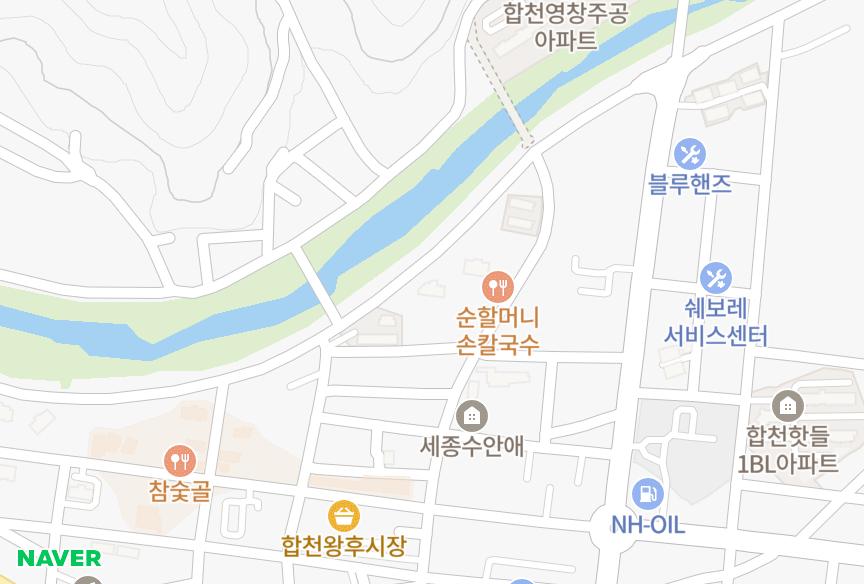경상남도 합천군 합천읍 합천리 미가캐슬 위치·실거래 시세 지도