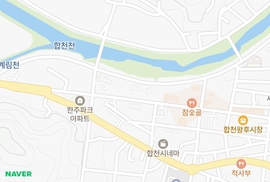 경상남도 합천군 합천읍 합천리 덕유사랑채 위치·실거래 시세 지도