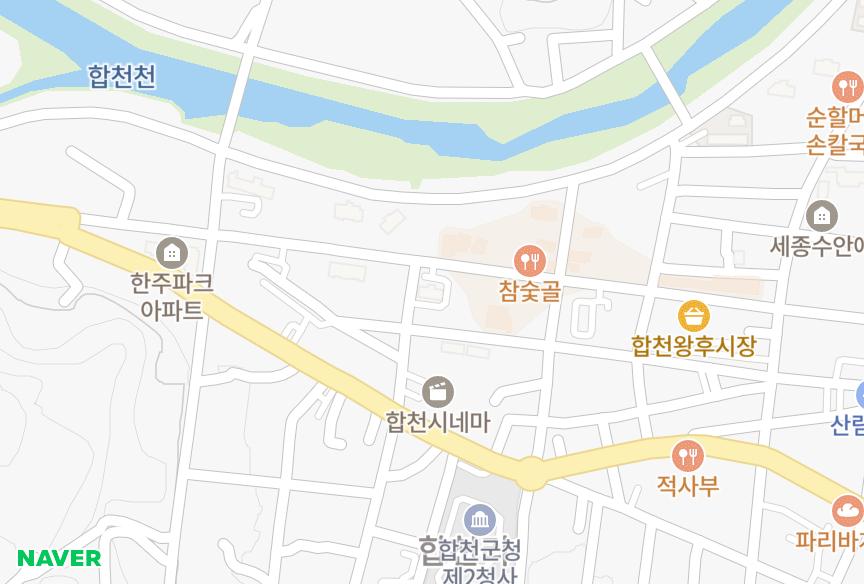 경상남도 합천군 합천읍 합천리 송림하늘안 위치·실거래 시세 지도