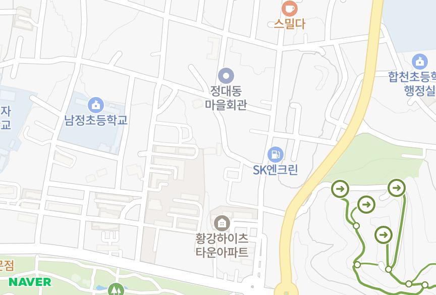 경상남도 합천군 합천읍 합천리 미가클래스3차B동 위치·실거래 시세 지도