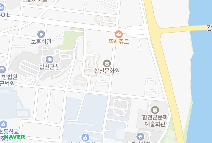 경상남도 합천군 합천읍 합천리 누리채 위치·실거래 시세 지도