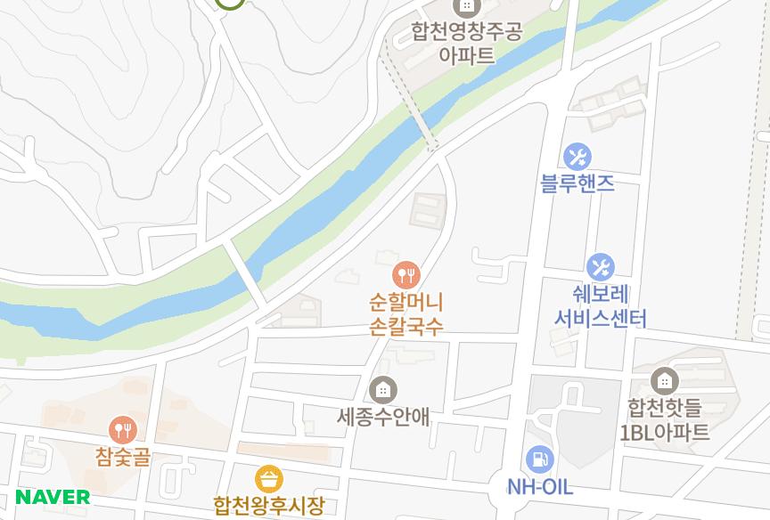 경상남도 합천군 합천읍 합천리 다솜사랑채 위치·실거래 시세 지도
