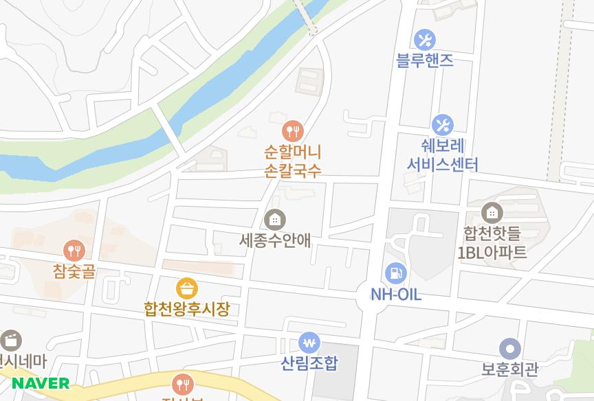 경상남도 합천군 합천읍 합천리 미림빌라 위치·실거래 시세 지도