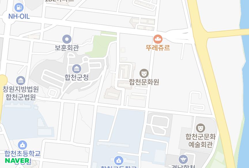 경상남도 합천군 합천읍 합천리 대야2차 위치·실거래 시세 지도