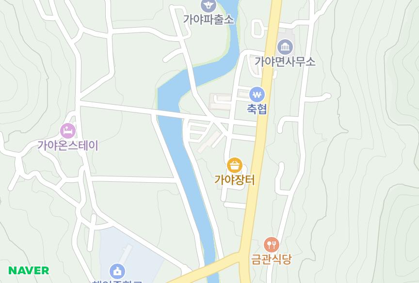 경상남도 합천군 가야면 황산리 해인맨션 위치·실거래 시세 지도