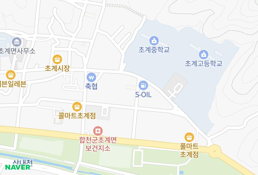 경상남도 합천군 초계면 초계리 원창주택 위치·실거래 시세 지도