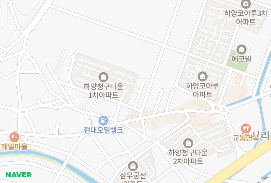 경상북도 경산시 하양읍 동서리 신현대 위치·실거래 시세 지도