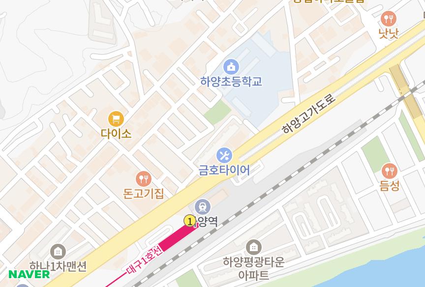 경상북도 경산시 하양읍 금락리 금락 위치·실거래 시세 지도