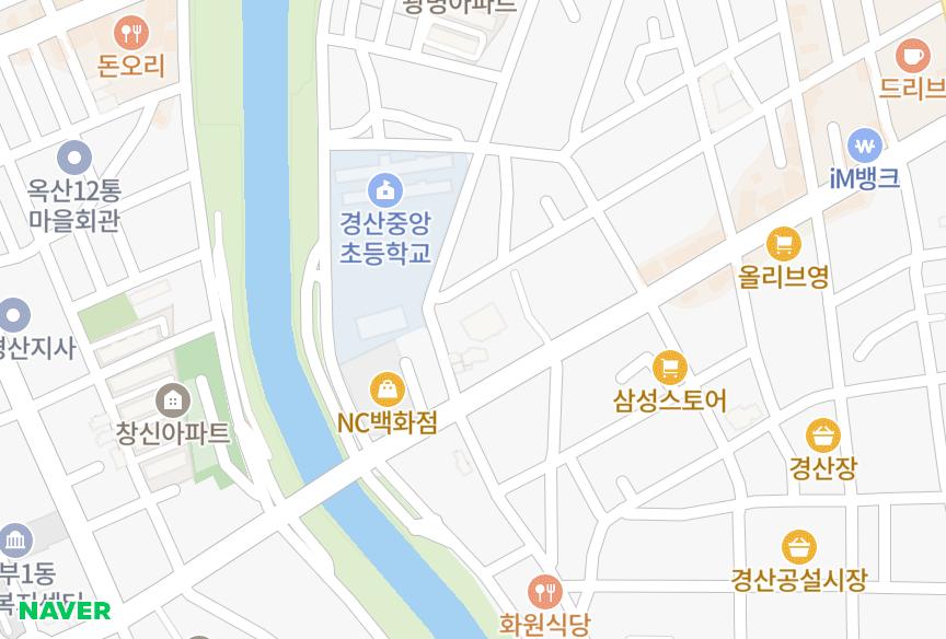 경상북도 경산시 중방동 대화타워펠리스Ⅱ 위치·실거래 시세 지도
