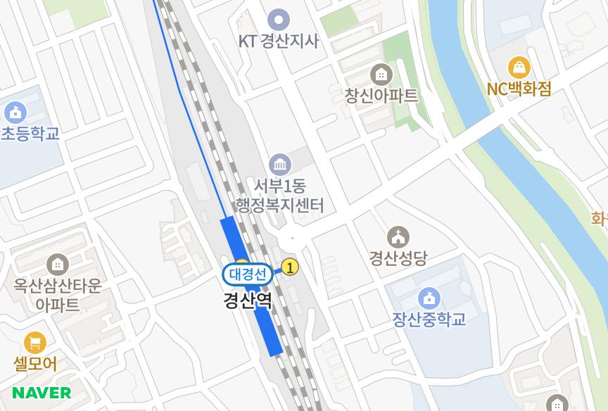 경상북도 경산시 사정동 부광 위치·실거래 시세 지도