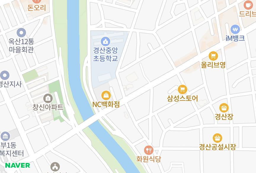 경상북도 경산시 중방동 경산드림빌 위치·실거래 시세 지도