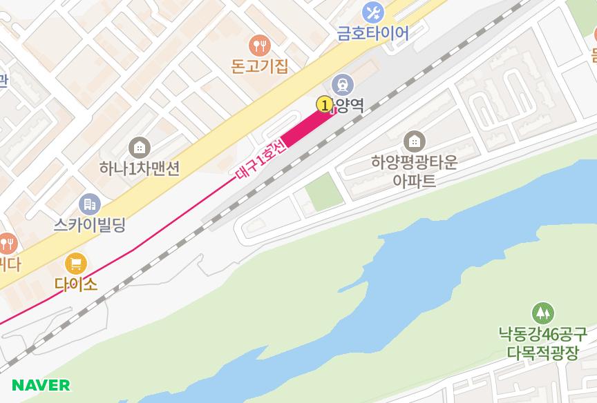경상북도 경산시 하양읍 금락리 금락휴엔홈 위치·실거래 시세 지도