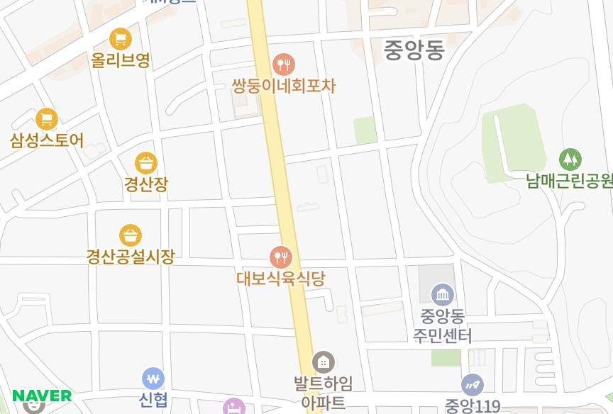 경상북도 경산시 삼북동 삼성현의아침 위치·실거래 시세 지도