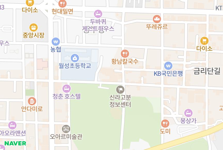 경상북도 경주시 노서동 그랜드파크 위치·실거래 시세 지도
