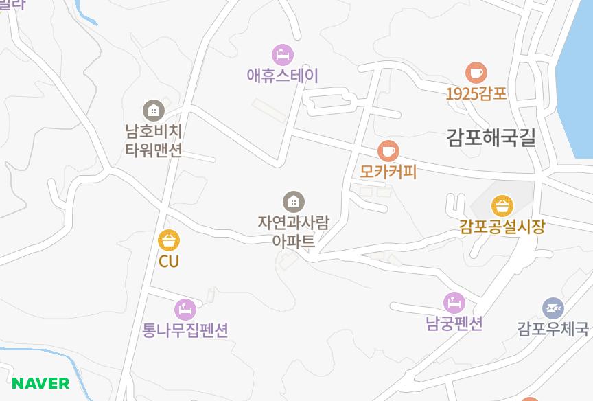 경상북도 경주시 감포읍 감포리 자연과사람 위치·실거래 시세 지도