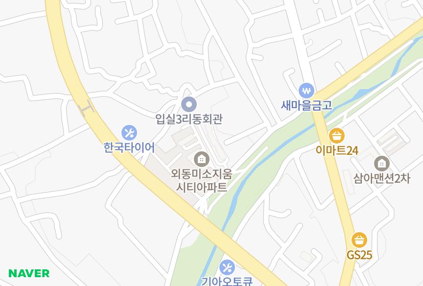 경상북도 경주시 외동읍 입실리 남정로얄맨션 위치·실거래 시세 지도