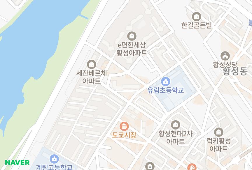 경상북도 경주시 황성동 대흥그린파크 위치·실거래 시세 지도