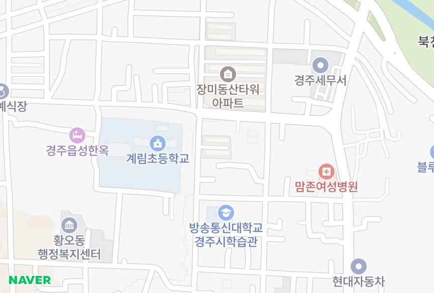 경상북도 경주시 성동동 수송 위치·실거래 시세 지도