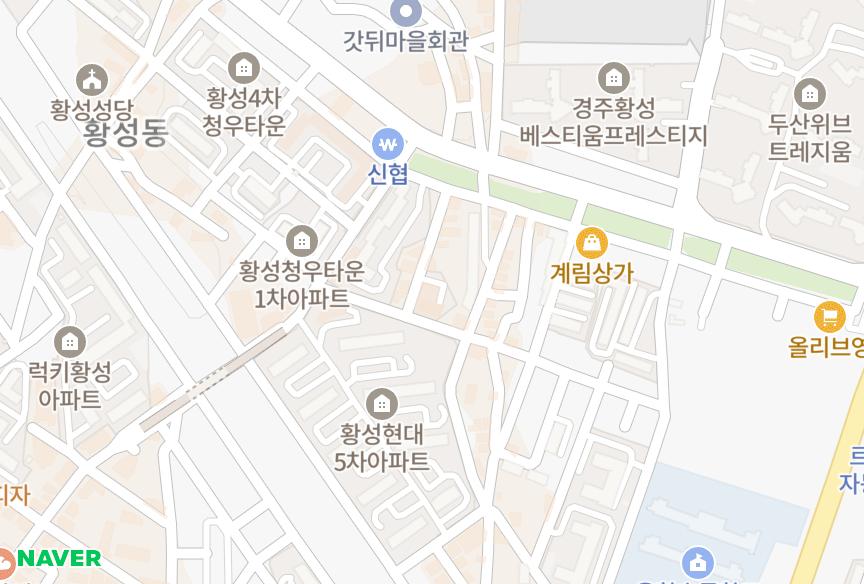 경상북도 경주시 황성동 황성다산노블리제 위치·실거래 시세 지도