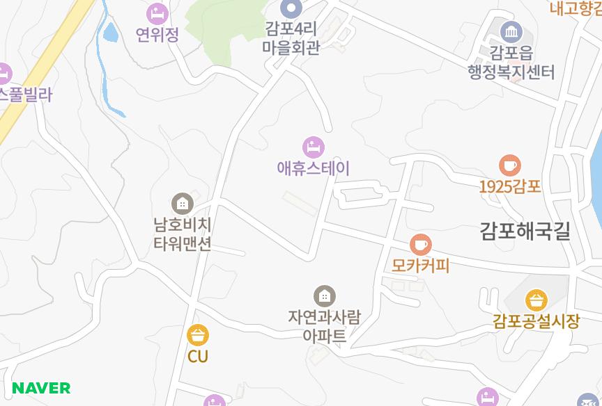 경상북도 경주시 감포읍 감포리 오대 위치·실거래 시세 지도