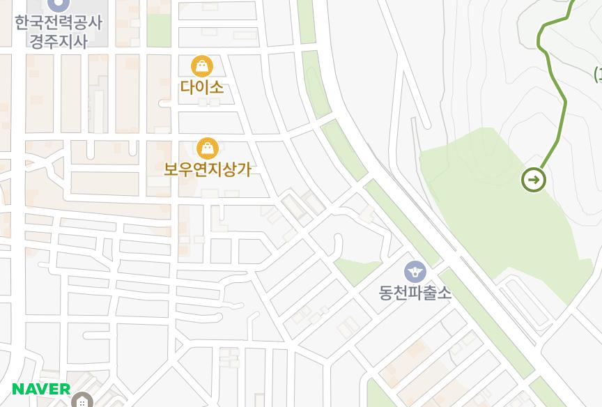 경상북도 경주시 동천동 한아름 위치·실거래 시세 지도