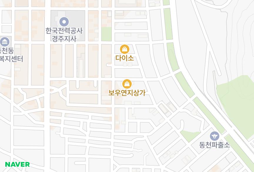 경상북도 경주시 동천동 보우528동 위치·실거래 시세 지도