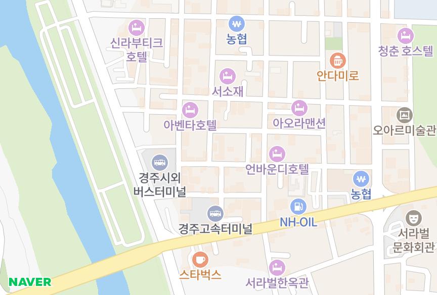경상북도 경주시 노서동 조은 위치·실거래 시세 지도