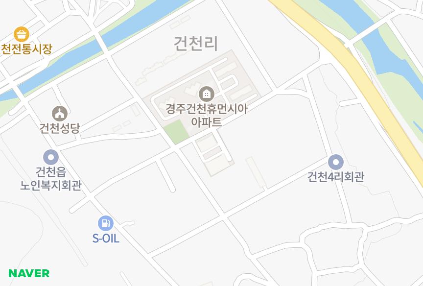 경상북도 경주시 건천읍 건천리 건천꿈애공간 위치·실거래 시세 지도