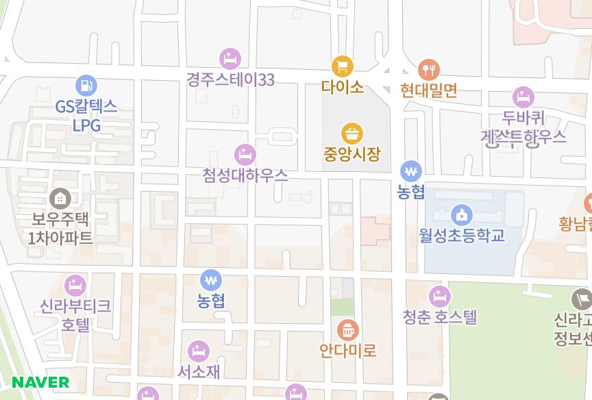 경상북도 경주시 성건동 풍림 위치·실거래 시세 지도
