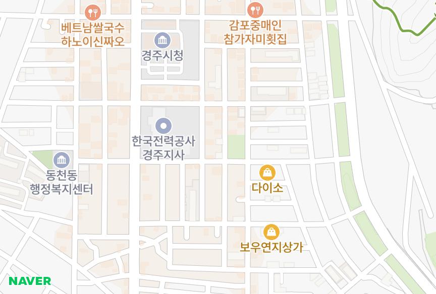 경상북도 경주시 동천동 보우535,536동 위치·실거래 시세 지도