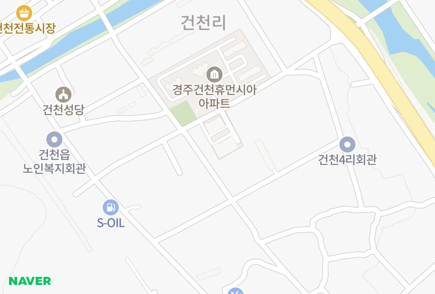 경상북도 경주시 건천읍 건천리 드림스페이스 위치·실거래 시세 지도