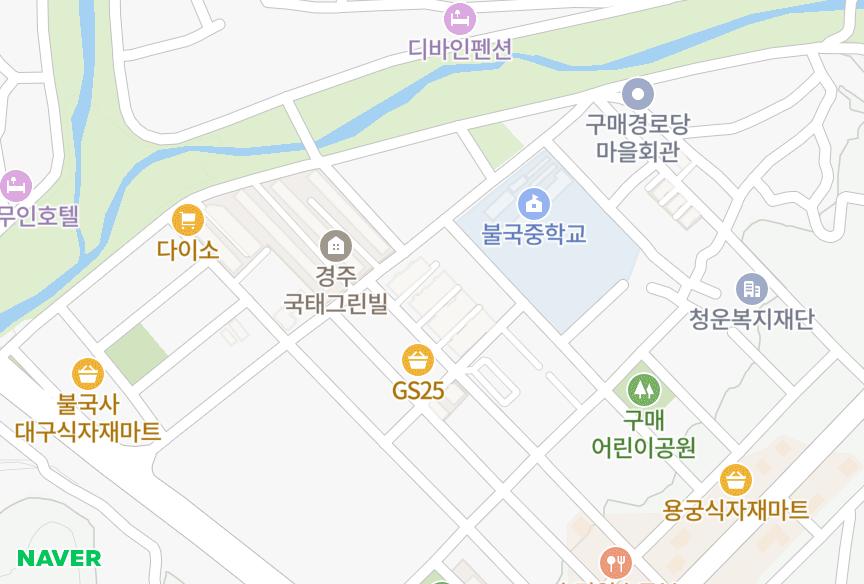 경상북도 경주시 시래동 대호하이빌아파트2차201동 위치·실거래 시세 지도