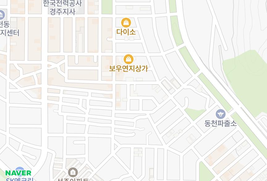 경상북도 경주시 동천동 경원은하맨션 위치·실거래 시세 지도