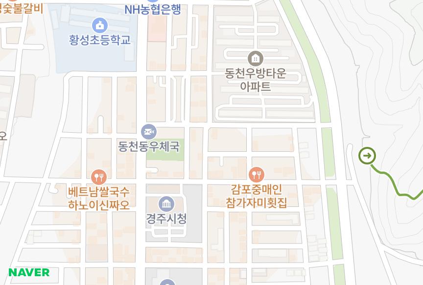 경상북도 경주시 동천동 동보아트빌라 위치·실거래 시세 지도