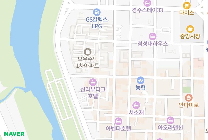 경상북도 경주시 성건동 한라파크맨션 위치·실거래 시세 지도