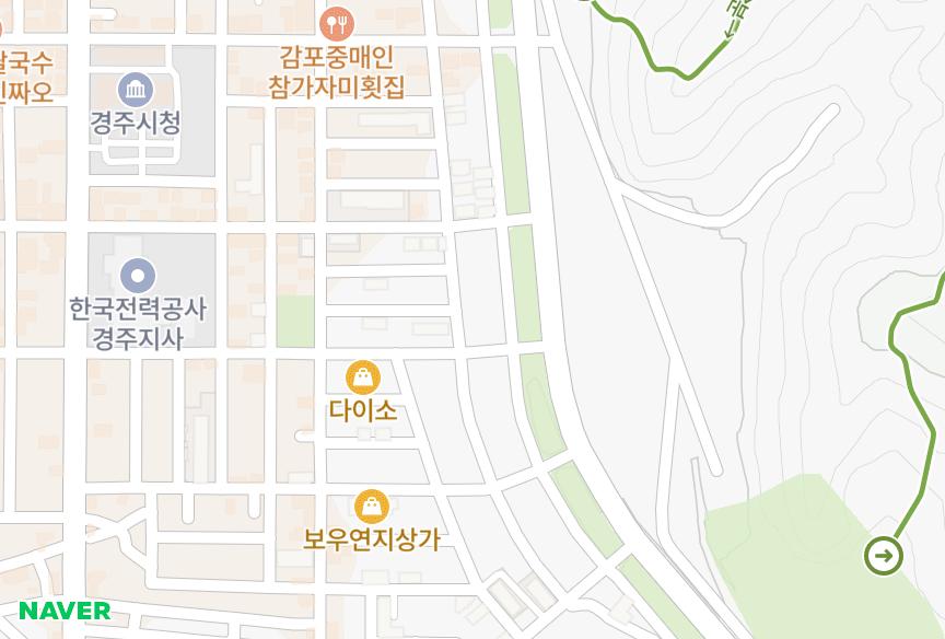 경상북도 경주시 동천동 전원빌라 위치·실거래 시세 지도
