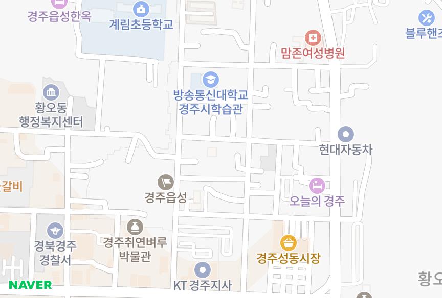 경상북도 경주시 성동동 성동라이프2차 위치·실거래 시세 지도
