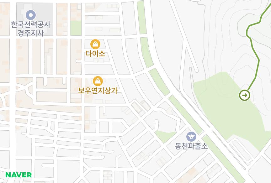 경상북도 경주시 동천동 동천금호2차 위치·실거래 시세 지도