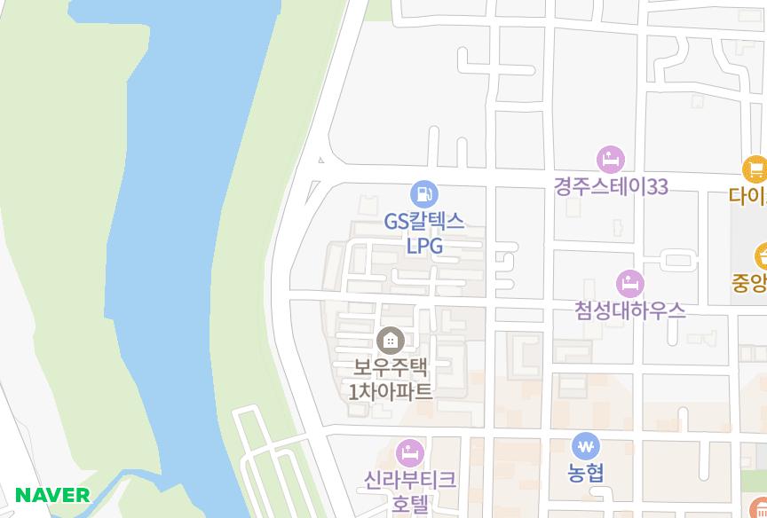 경상북도 경주시 성건동 보우2단지 위치·실거래 시세 지도