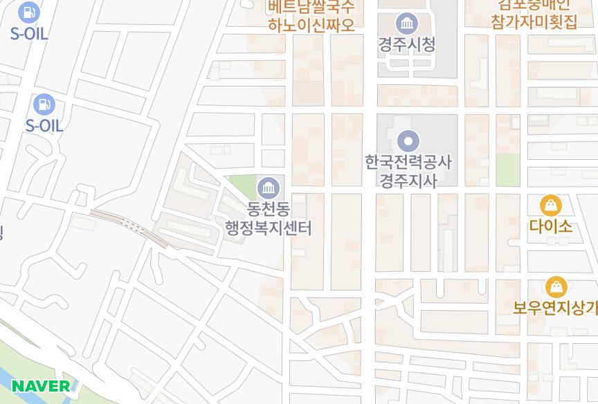 경상북도 경주시 동천동 보우505동 위치·실거래 시세 지도