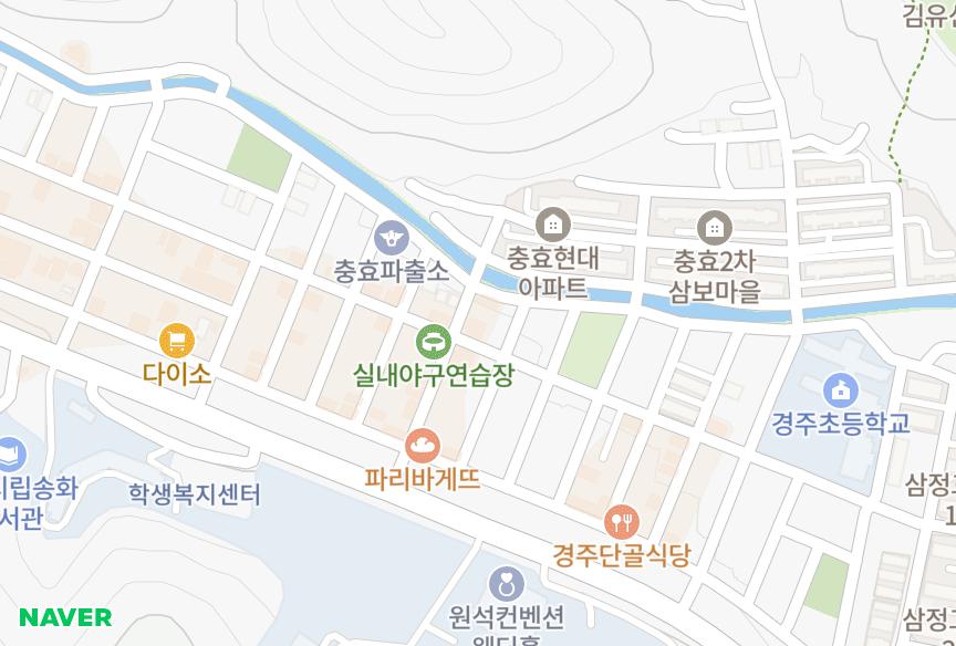 경상북도 경주시 충효동 진성빌라 위치·실거래 시세 지도